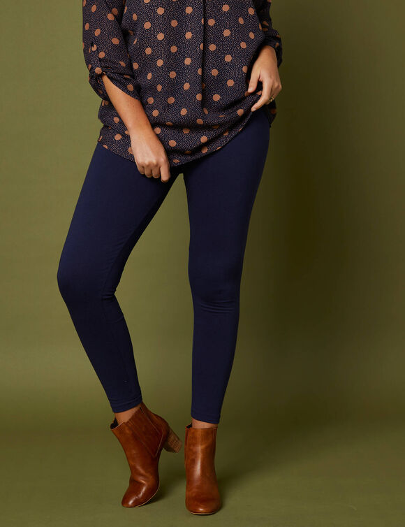 Legging taille &eacute;lastiqu&eacute;e - lot de 2 (marine / noir)