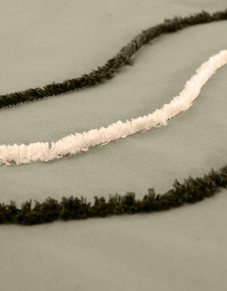 Parure de lit coton tufté reliéfé (vert)