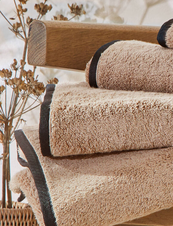 Eponge unie 540g/m2 confort luxe, collection "Intemporelle" (beige)