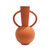 Vase rond céramique, double anses - hauteur 29,5 cm (orange)