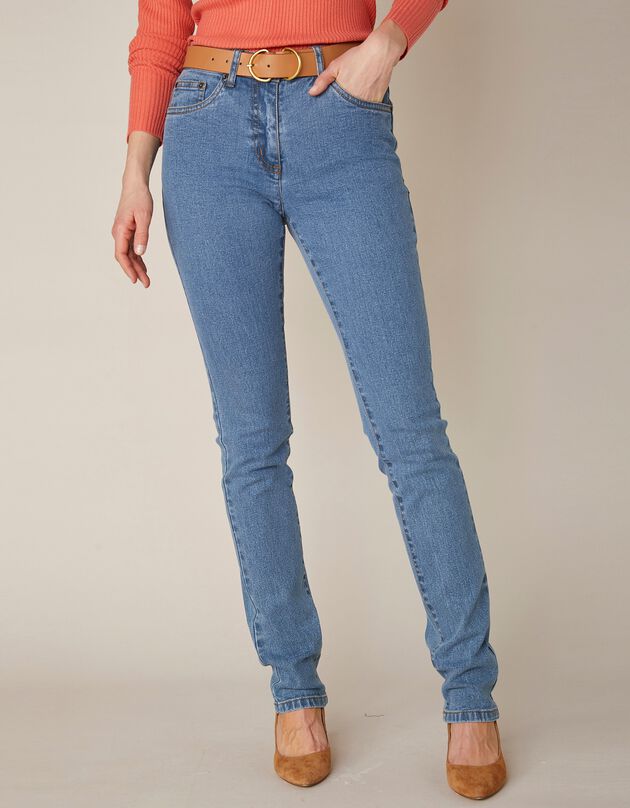 Stretchjeans in recht model - grote lengte (bleached)