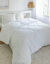 Dekbed in polyester met luipaardprint 200g/m2 (wit)