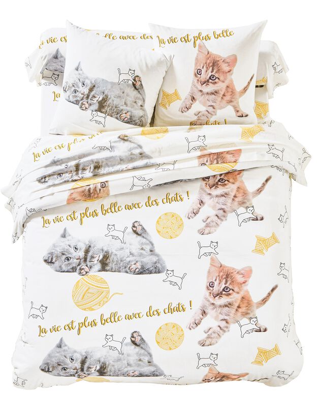 Linge de lit Mimie - coton (blanc)