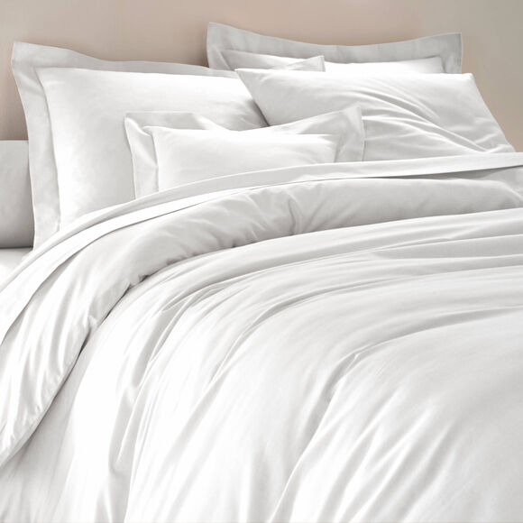 Linge de lit uni - coton 57 fils/cm&sup2; (blanc)