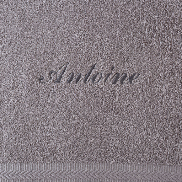 Collection serviettes de bain personnalisables confort moelleux (gris)