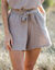 Short large, gaze de coton (taupe clair)
