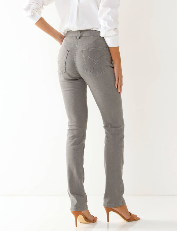Jean sculptant, 5 poches (gris)