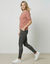 T-shirt met korte mouwen (perzik)