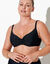 Haut de maillot de bain avec armatures Solaro "Sp&eacute;cial bonnets D et +"  -  forme balconnet (noir)