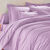 Linge de lit uni coton  (lavande)