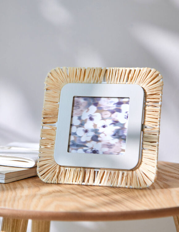 Cadre photo raphia (naturel)
