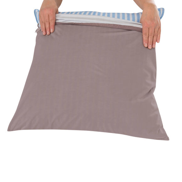 Ondoorlatende kussenbeschermer Tencel&reg; (taupe)