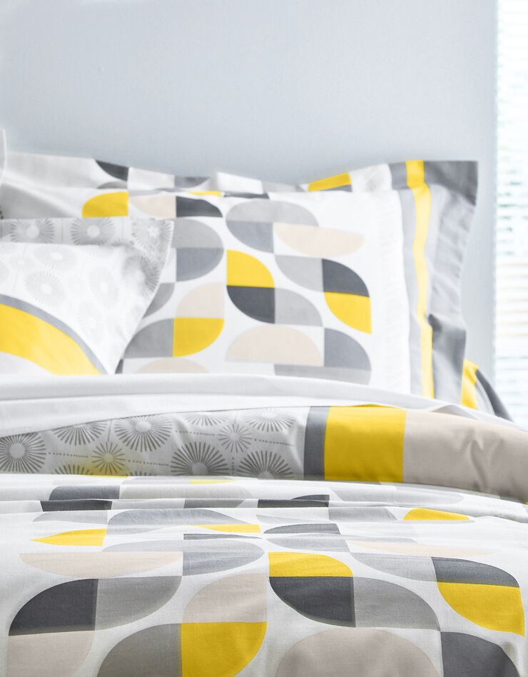 Linge de lit Delirium - coton, gris / jaune Linge de lit Delirium - coton, gris / jaune, hi-res image number 1