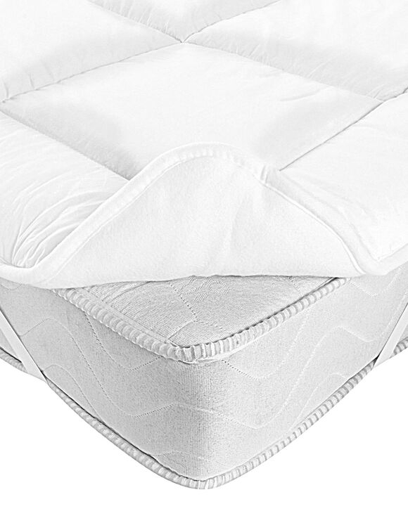 Omkeerbare topdekmatras Ourson® met Greenfirst® antihuisstofmijtbehandeling (wit)