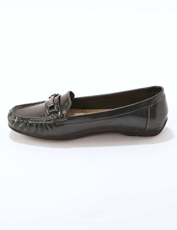 Sneakers in canvas met ajour en lage schacht, marine (grijs)
