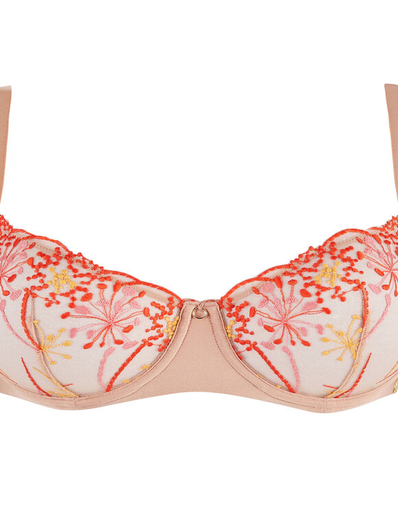 Soutien-gorge corbeille broderie florale et microfibre Georgia - avec armatures (multicolore)