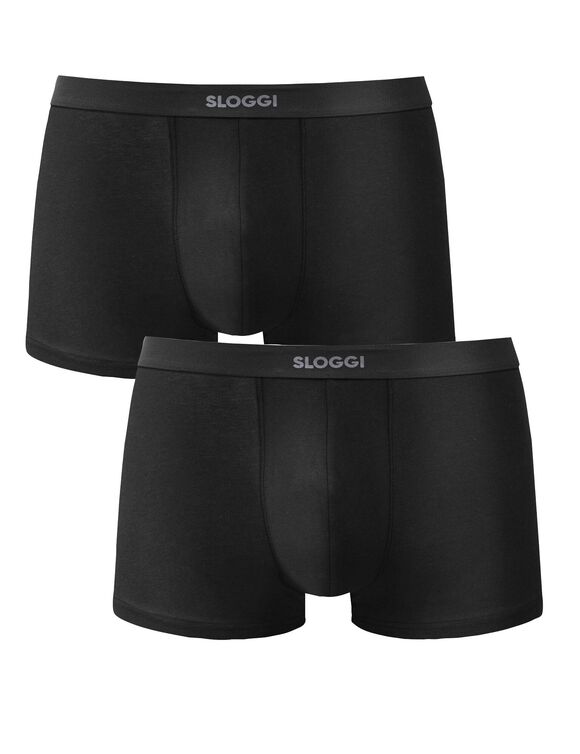 Shorty Ever Ease van SLOGGI&reg; - set van 2 (zwart)