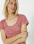 Chiné T-shirt met korte mouwen in biokatoen (chiné roze)