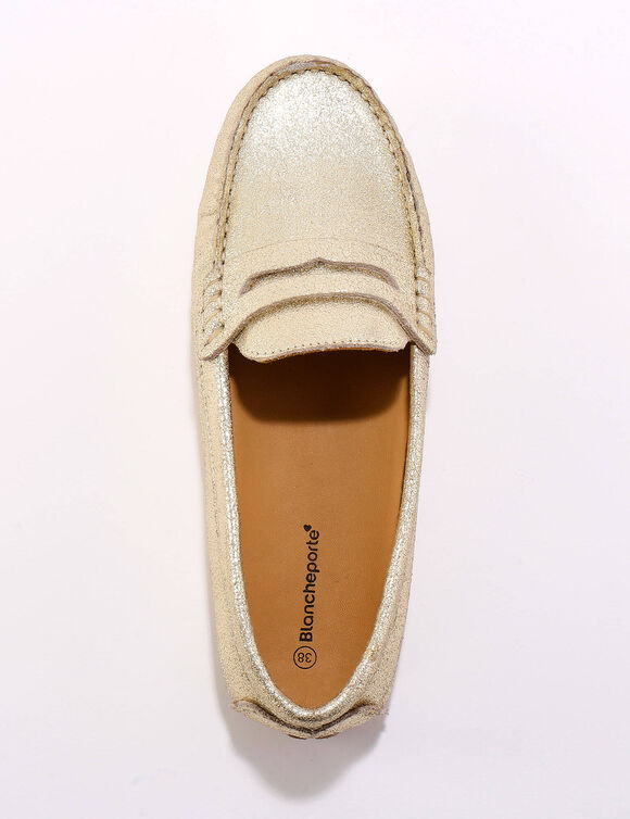 Mocassins en cuir (dor&eacute;)