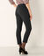 Pantalon 7/8ème fuselé stretch uni (noir)