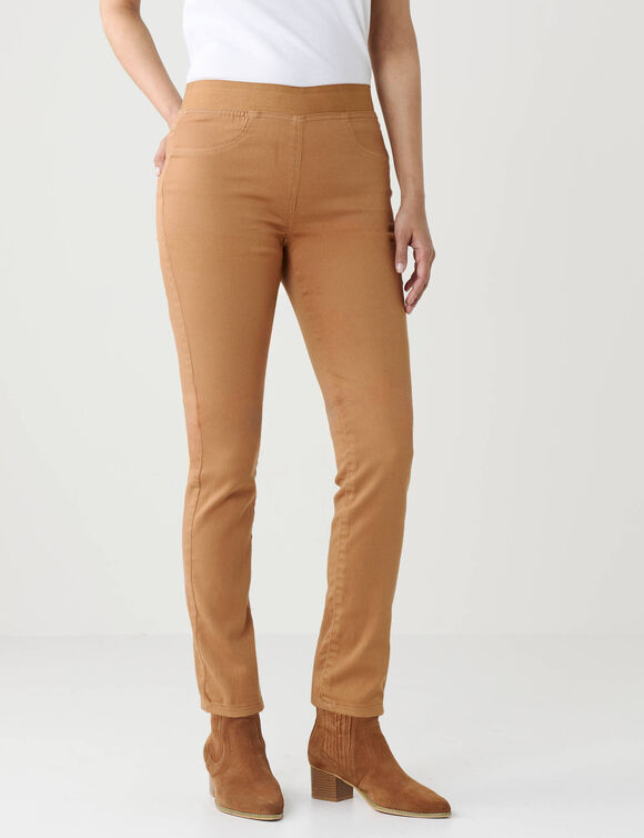 Jegging grande stature - taille &eacute;lastiqu&eacute;e ultra confort (caramel)