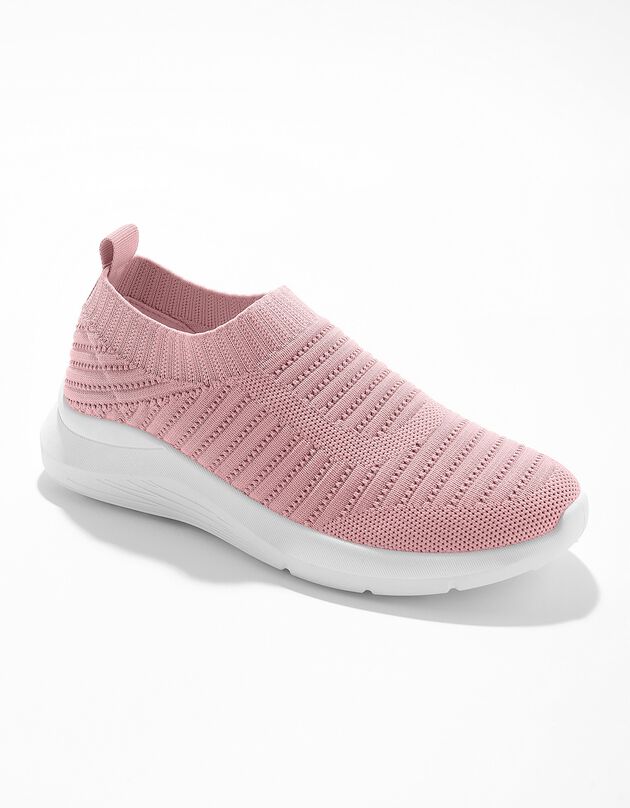 Comfortabele en lichte slip-ons in mesh (roze)