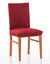 Rekbare volledige hoes met jacquard-motief &bdquo;serpentines&ldquo;, speciaal voor stoelen (rood)