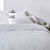 Linge de lit uni - double gaze de coton (blanc)