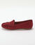 Soepele mocassins van microvezel (bordeaux)