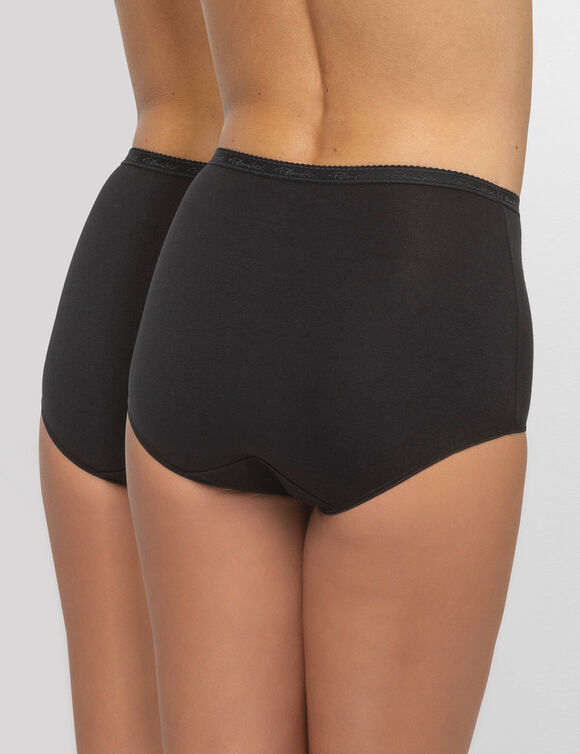 Culotte coton biologique forme maxi - lot de 2 (noir)
