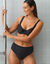 Effen bikinislip met hoge taille Solaro (zwart)
