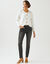 Slimjeans met 7/8-lengte, hoge taille, grote lengte (used black)