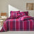 Linge de lit Scott flanelle tissé teint (prune)