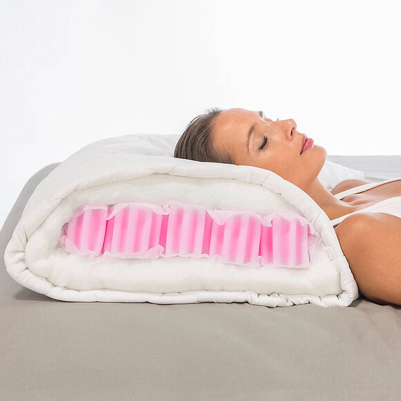 Hoofdkussen voor de nek, medium comfort (wit)