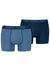 Basic shorty in stretchkatoen - set van 2 (blauw)