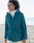 Parka d&eacute;perlante doubl&eacute;e maille polaire (bleu canard)