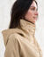 Lichte, waterafstotende parka met ritssluiting (beige)