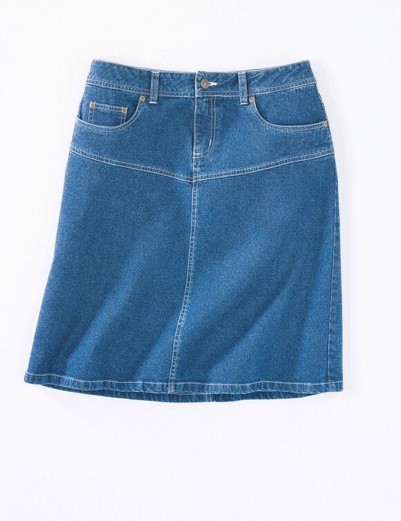 Jupe courte en jean (bleached)