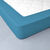 Drap-housse uni flanelle bonnets 32 cm (pauwblauw)