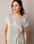 Tuniek T-shirt, plissétricot (goudkleurig)