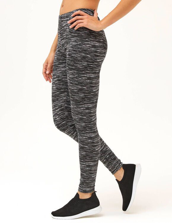 Legging imprim&eacute; maille jersey (noir chin&eacute;)