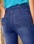 Jean bootcut ultra stretch, maille effet jean, grande stature (stone)