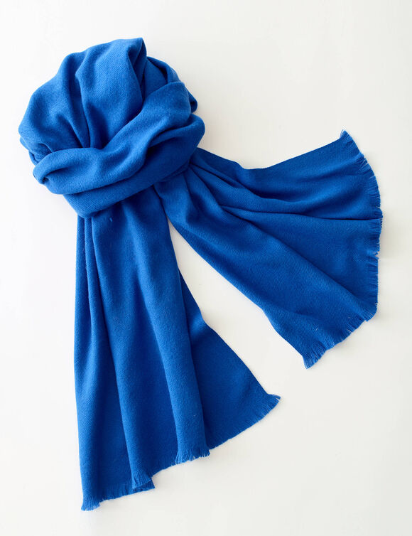 Warme sjaal (blauw)