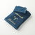 Serviettes de bain brodées Bélier personnalisable - 420g/m2 (bleu paon)