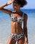 Linao-badtop met beugels &ndash; balconnet-model (zwart / ecru)