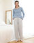 Pyjama-T-shirt met lange mouwen (blauw)