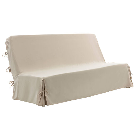 Housse canapé clic-clac standard microfibre (beige)