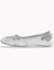 Soepele ballerina's in leer (wit)
