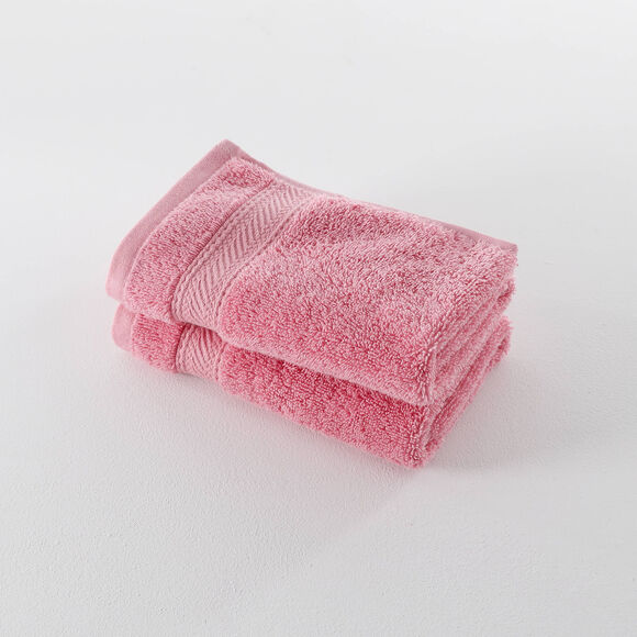 Collection serviettes de bain unies 540g/m2 confort luxe  (vieux rose)