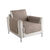 Gematelasseerde salonbescherming in microvezel (taupe)